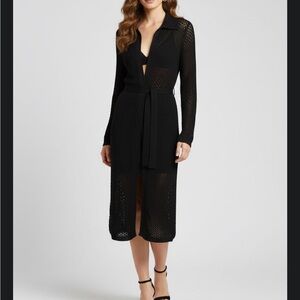Elegant Black Knit Dress or cover up